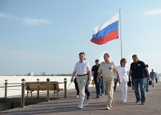 President Vladimir Putin visits Crimea