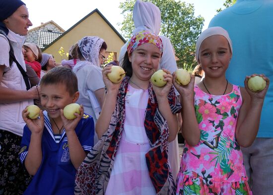 Apple Feast Day in Russia