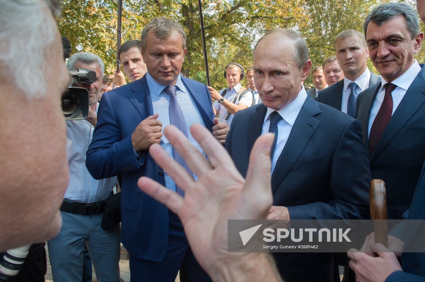 Russian President Vladimir Putin's and Russian Prime Minister Dmitry Medvedev's working visit to Crimea