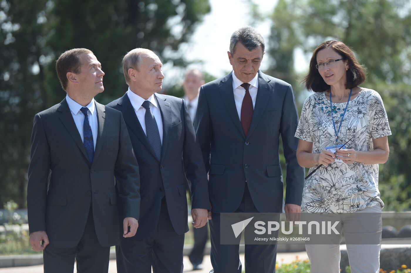 Russian President Vladimir Putin's and Russian Prime Minister Dmitry Medvedev's working visit to Crimea