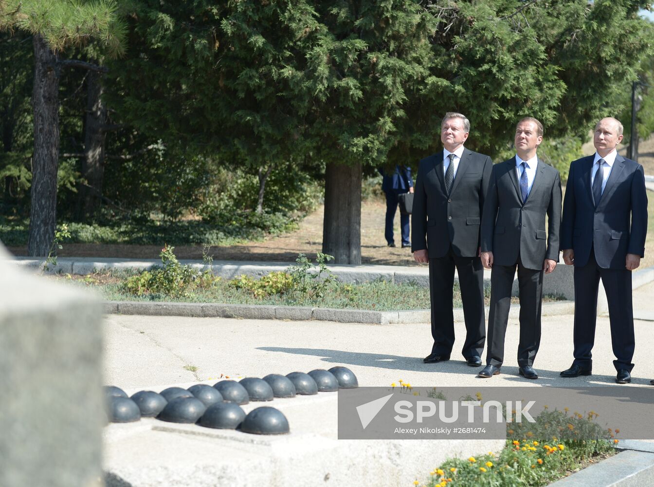 Russian President Vladimir Putin's and Russian Prime Minister Dmitry Medvedev's working visit to Crimea