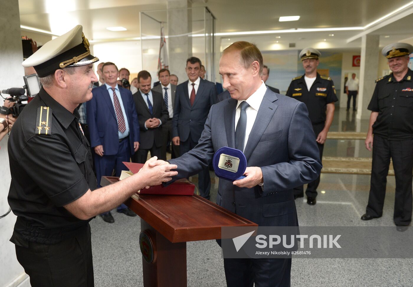Russian President Vladimir Putin's and Russian Prime Minister Dmitry Medvedev's working visit to Crimea