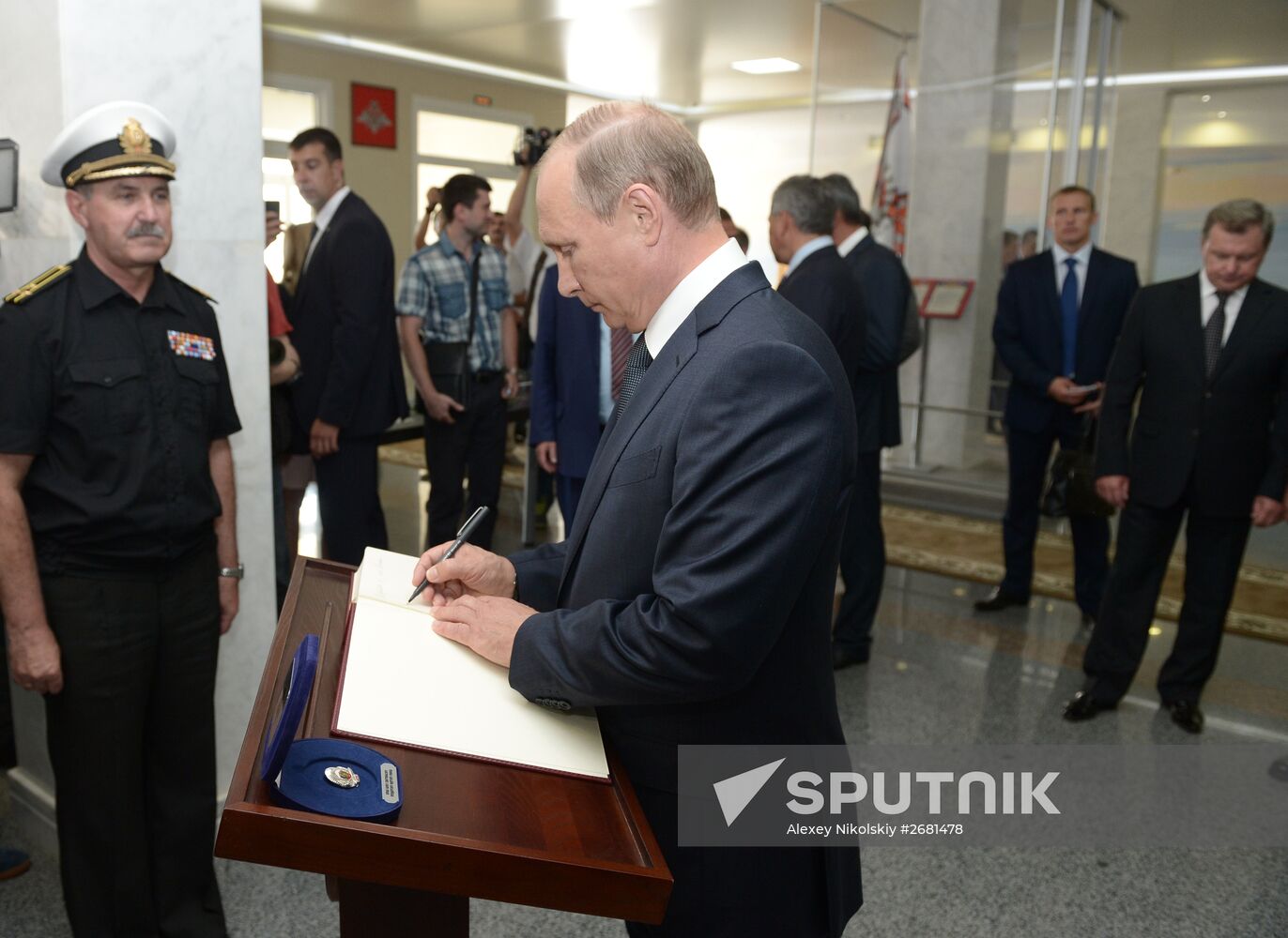 Russian President Vladimir Putin's and Russian Prime Minister Dmitry Medvedev's working visit to Crimea