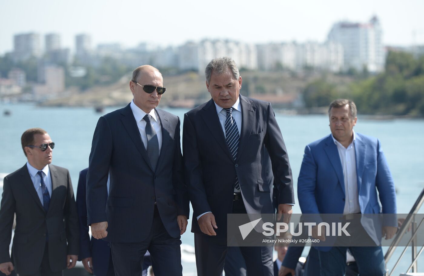 Russian President Vladimir Putin's and Russian Prime Minister Dmitry Medvedev's working visit to Crimea