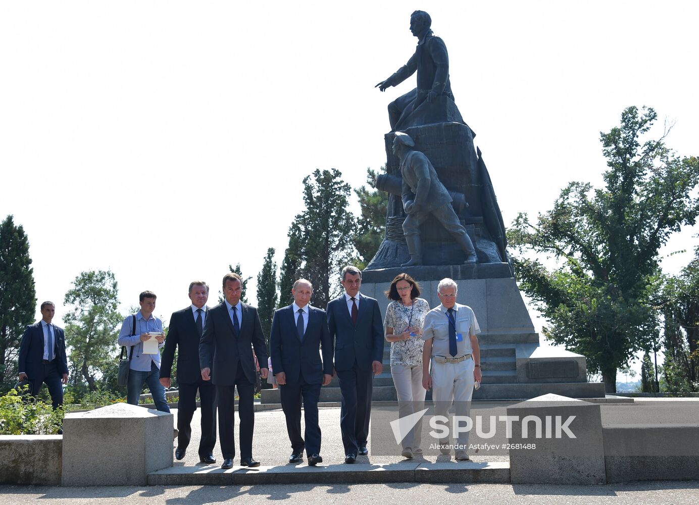 Russian President Vladimir Putin's and Russian Prime Minister Dmitry Medvedev's working visit to Crimea