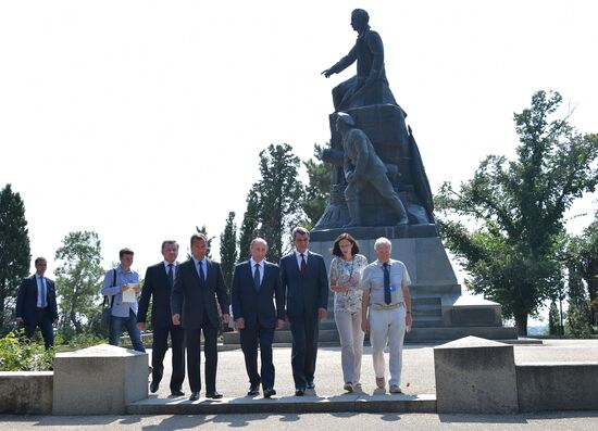 Russian President Vladimir Putin's and Russian Prime Minister Dmitry Medvedev's working visit to Crimea