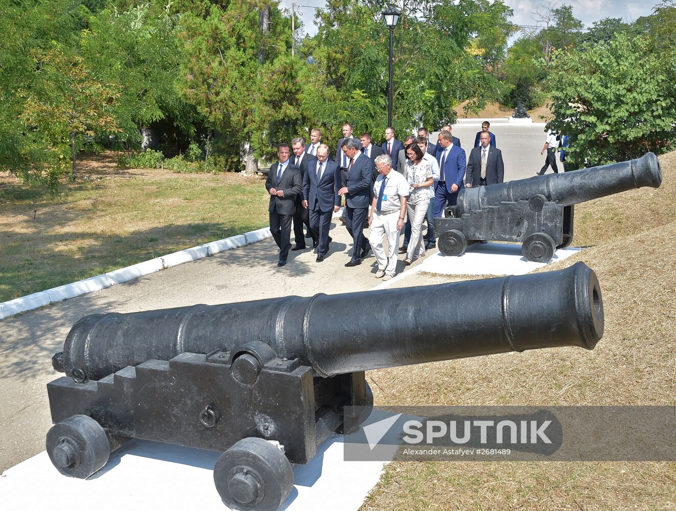 Russian President Vladimir Putin's and Russian Prime Minister Dmitry Medvedev's working visit to Crimea