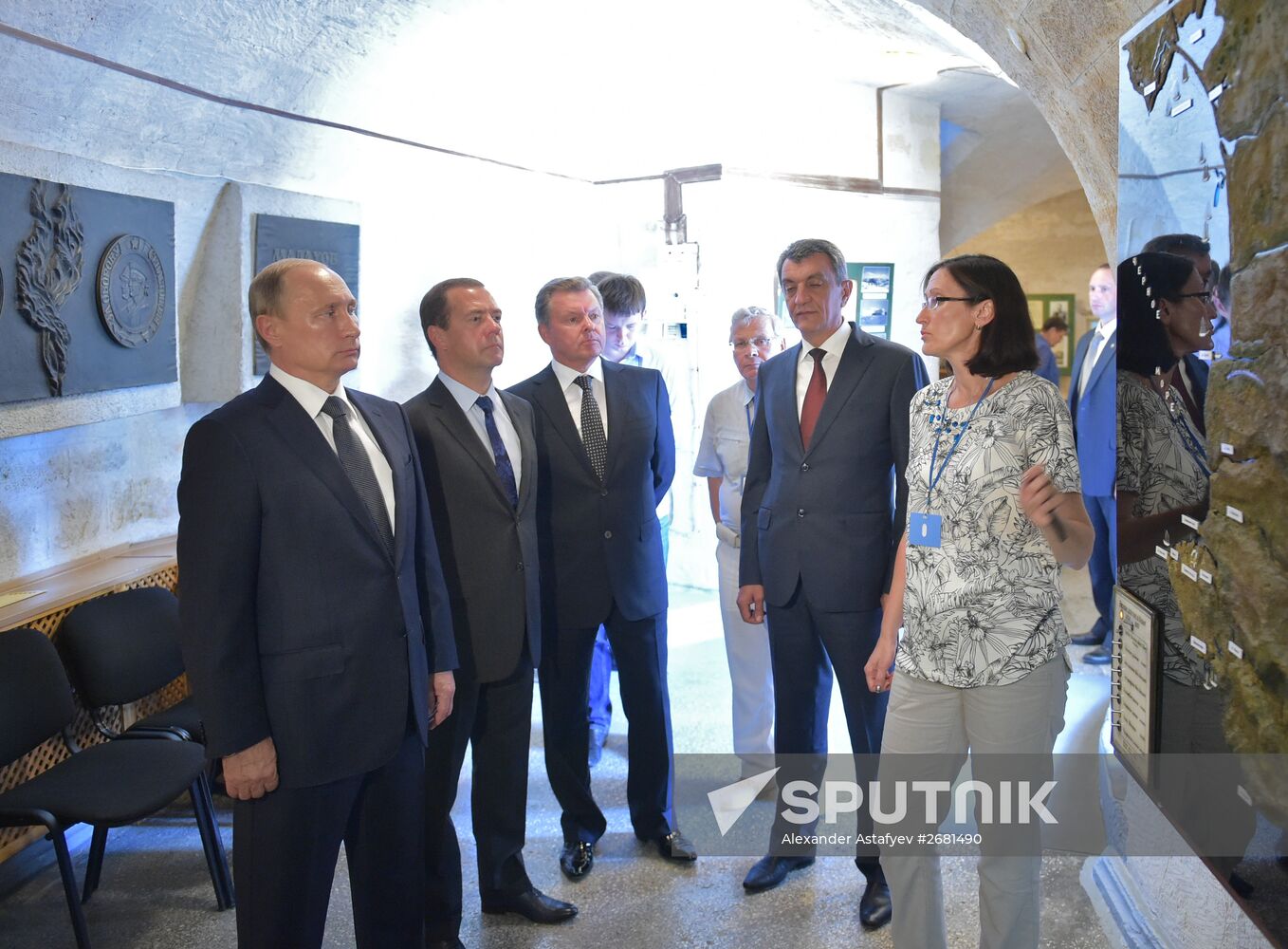 Russian President Vladimir Putin's and Russian Prime Minister Dmitry Medvedev's working visit to Crimea