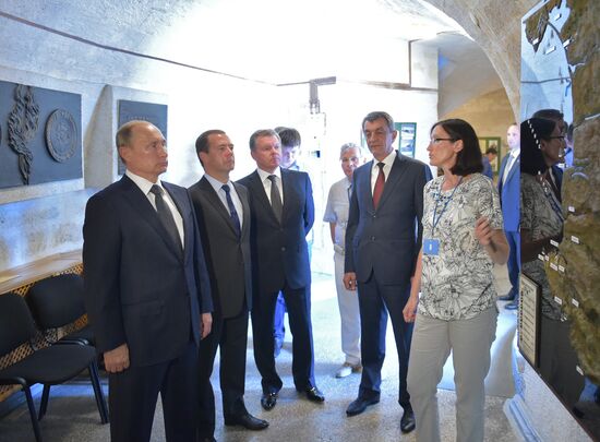 Russian President Vladimir Putin's and Russian Prime Minister Dmitry Medvedev's working visit to Crimea