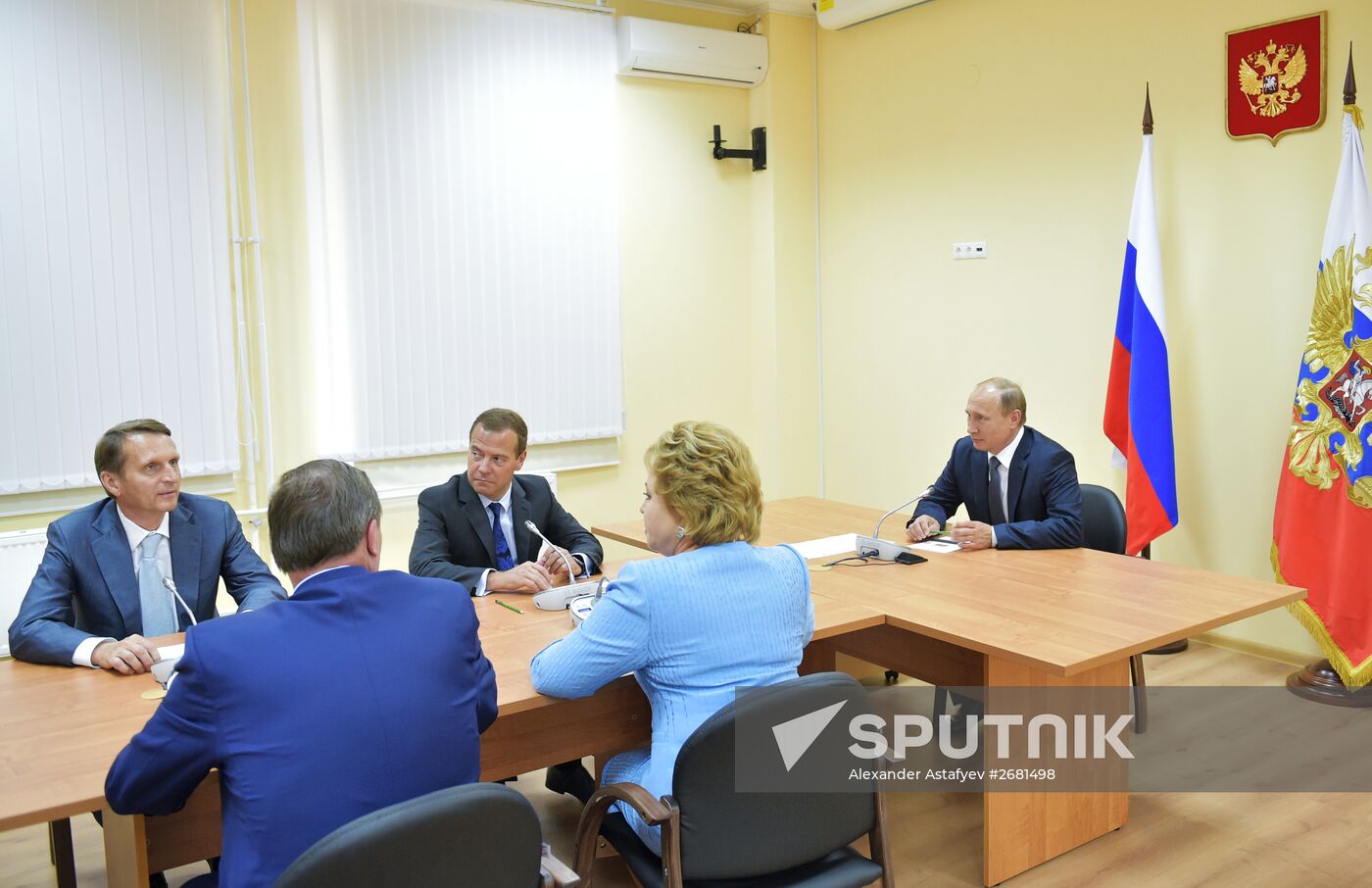 Russian President Vladimir Putin's and Russian Prime Minister Dmitry Medvedev's working visit to Crimea