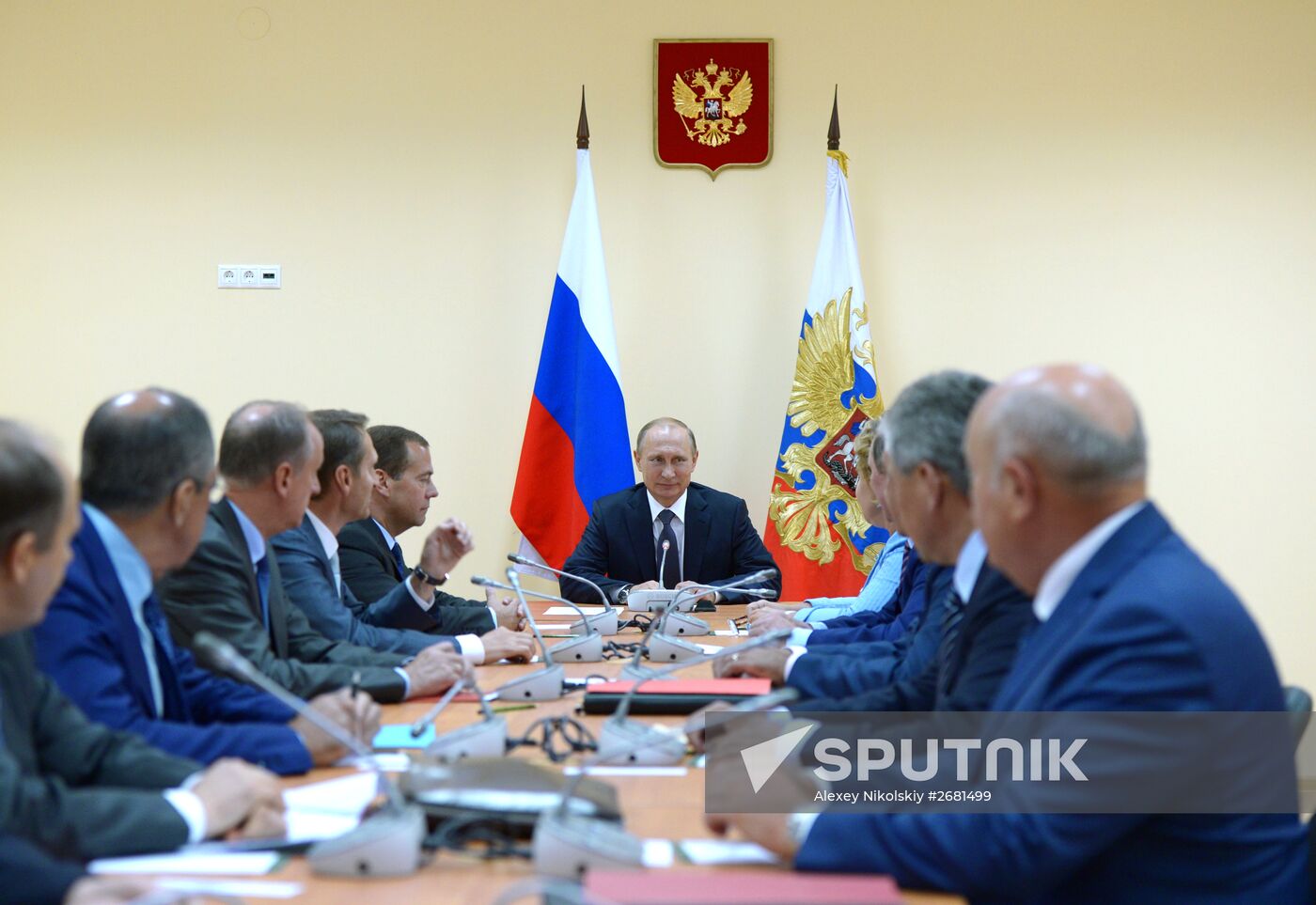 Russian President Vladimir Putin's and Russian Prime Minister Dmitry Medvedev's working visit to Crimea