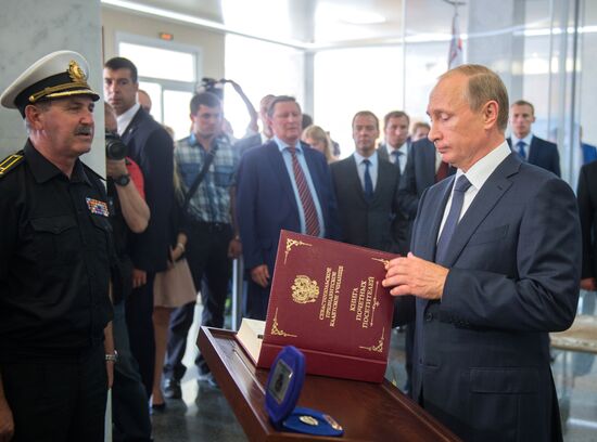 Russian President Vladimir Putin's and Russian Prime Minister Dmitry Medvedev's working visit to Crimea