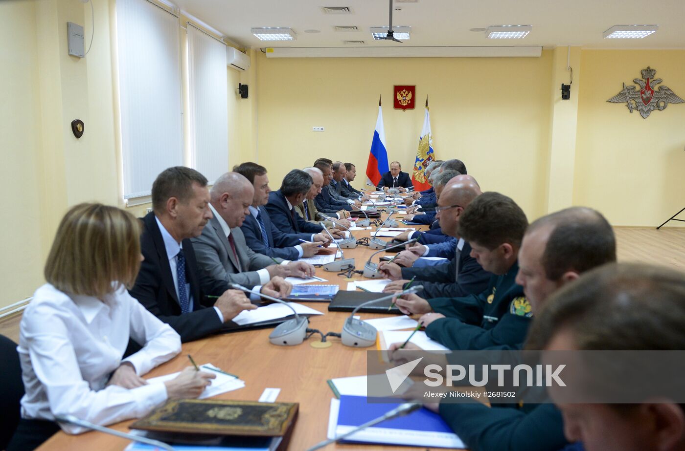 Russian President Vladimir Putin's and Russian Prime Minister Dmitry Medvedev's working visit to Crimea