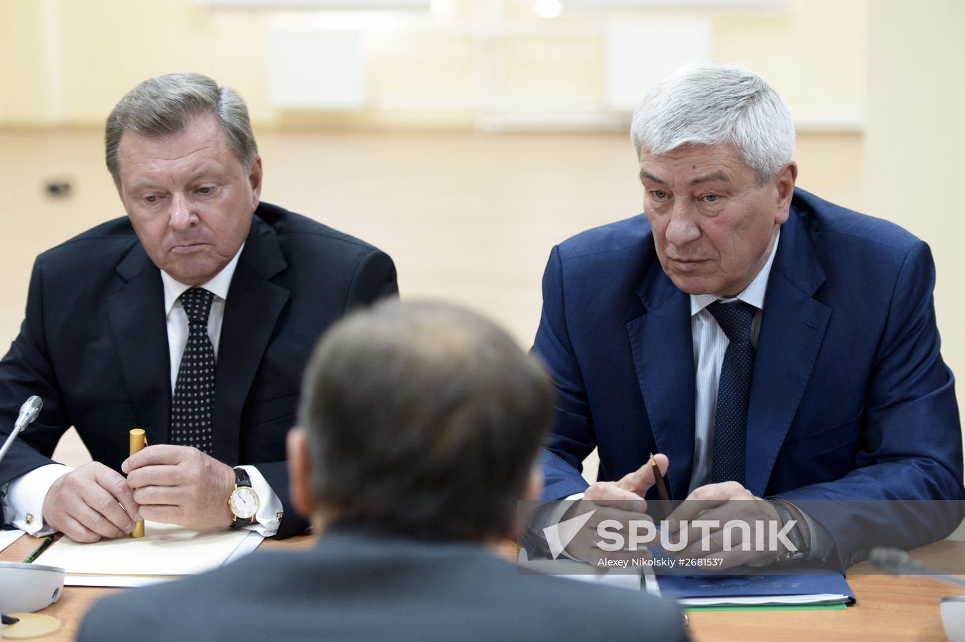 Russian President Vladimir Putin and Prime Minister Dmitry Medvedev visit Crimea