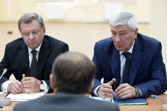 Russian President Vladimir Putin and Prime Minister Dmitry Medvedev visit Crimea