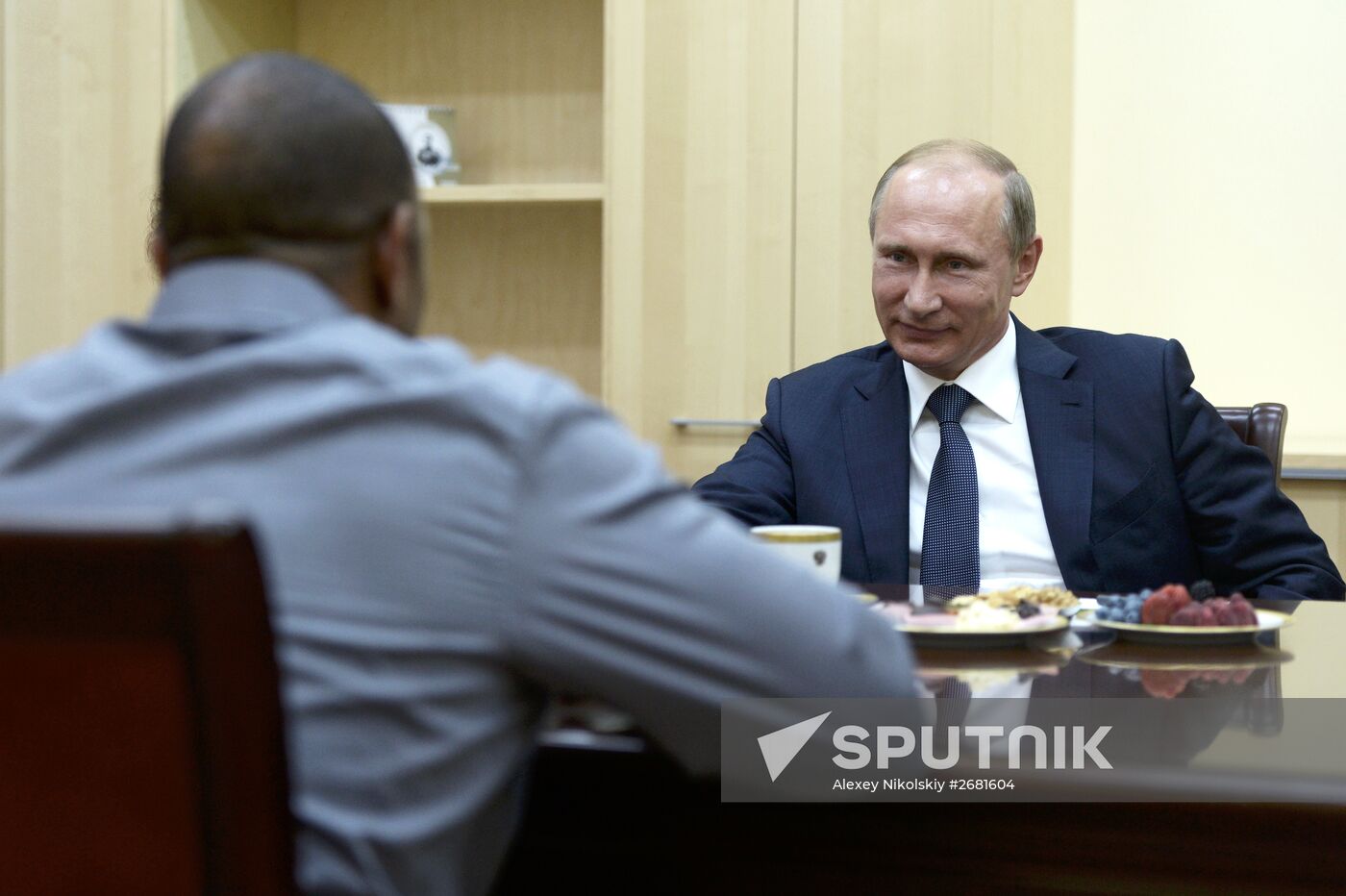 Russian President Vladimir Putin and Prime Minister Dmitry Medvedev visit Crimea