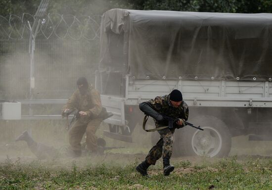 Counter-terrorist drill at the Novosibirsk canal lock / floodgate