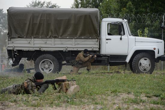 Counter-terrorist drill at the Novosibirsk canal lock / floodgate
