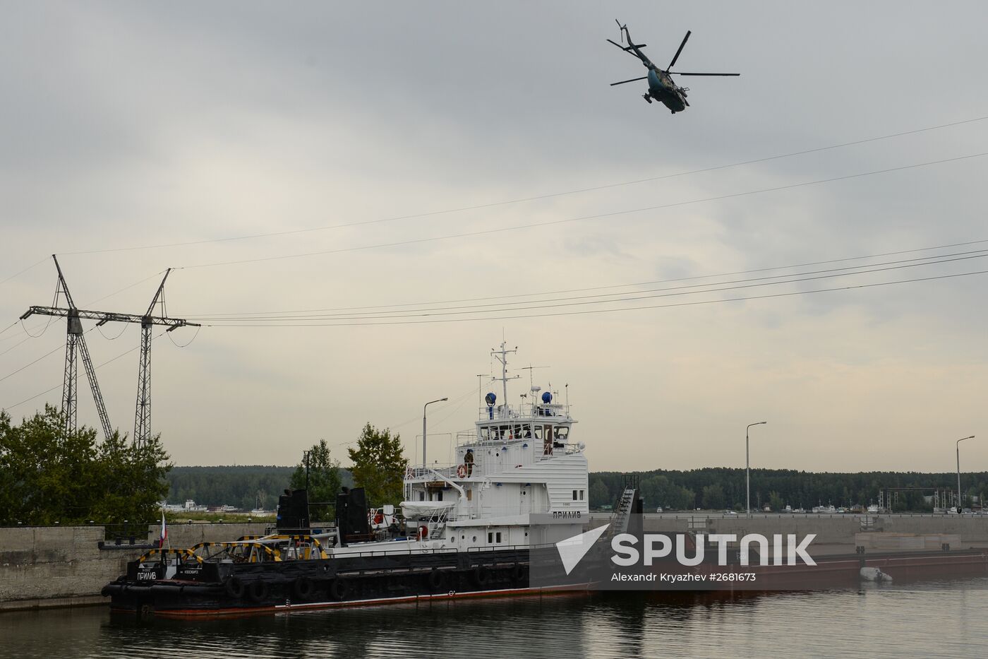 Counter-terrorist drill at the Novosibirsk canal lock / floodgate