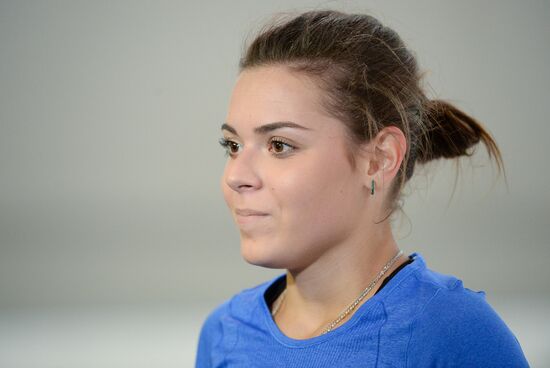 Figure skating. Adelina Sotnikova's training session