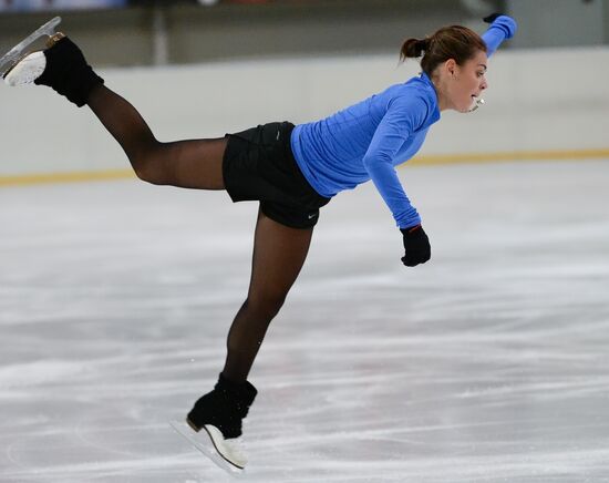 Figure skating. Adelina Sotnikova's training session