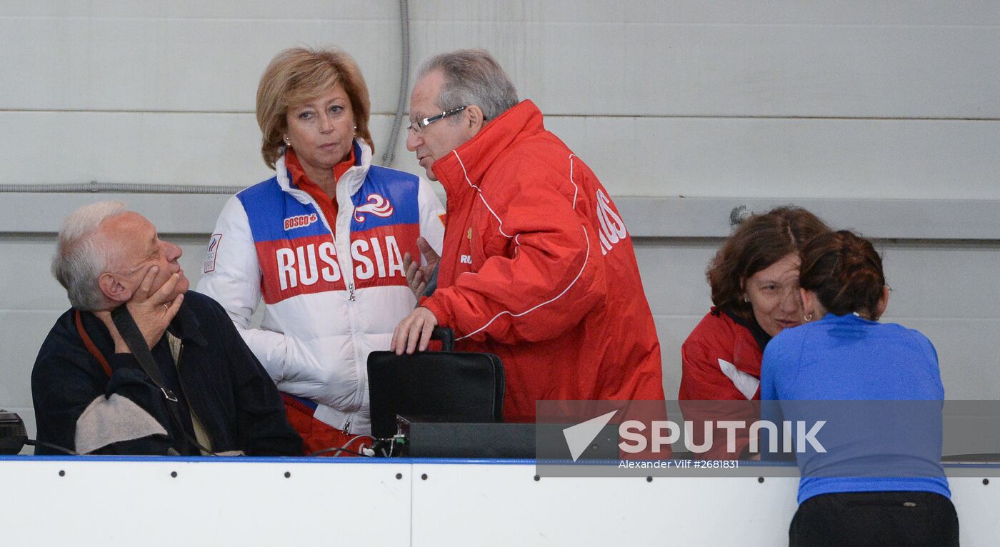 Figure skating. Adelina Sotnikova's training session