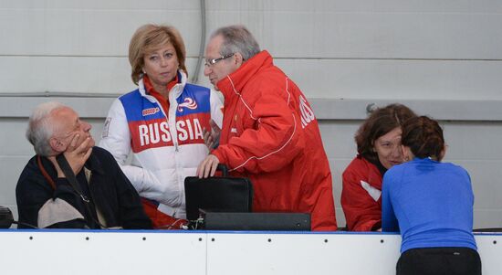 Figure skating. Adelina Sotnikova's training session