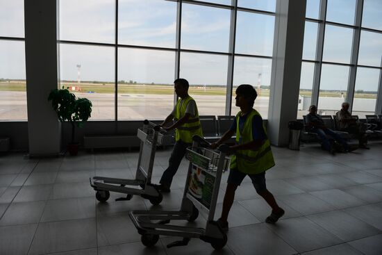 Tolmachovo International Airport in Novosibirsk