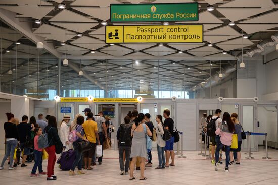 Tolmachovo International Airport in Novosibirsk