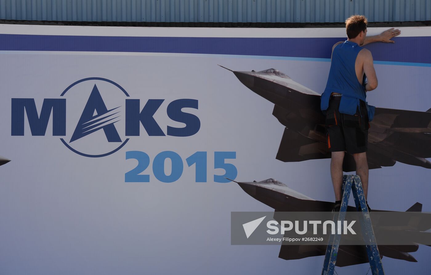 Preparations for MAKS 2015 International Aviation and Space Salon