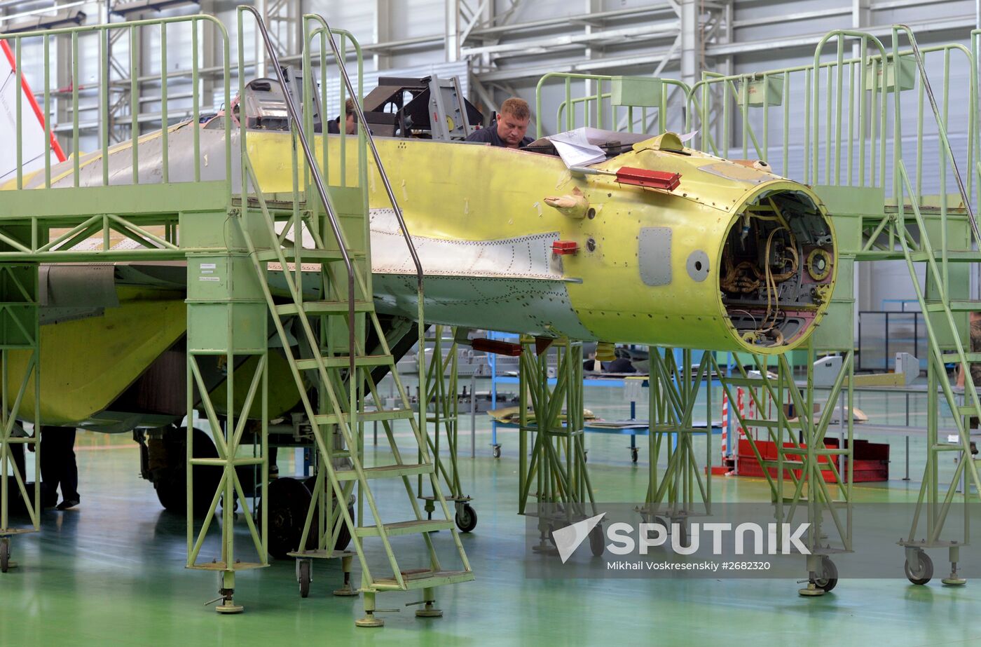 Production of MiG aircraft in Lukhovitsy