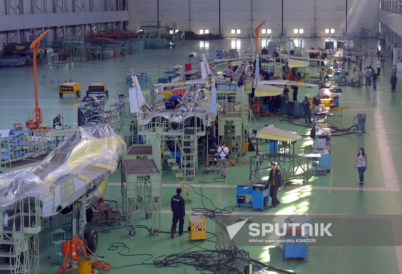 Production of MiG aircraft in Lukhovitsy