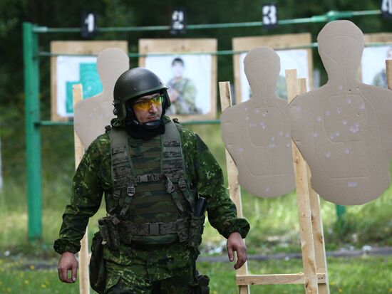 Task force units compete in small arms shooting