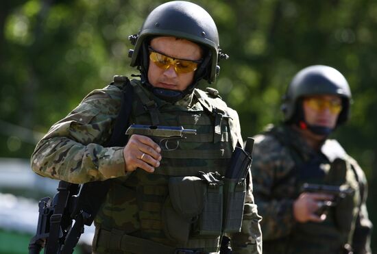 Task force units compete in small arms shooting