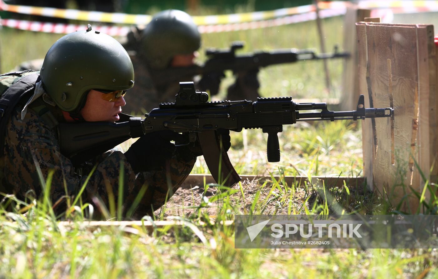 Task force units compete in small arms shooting