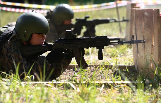 Task force units compete in small arms shooting