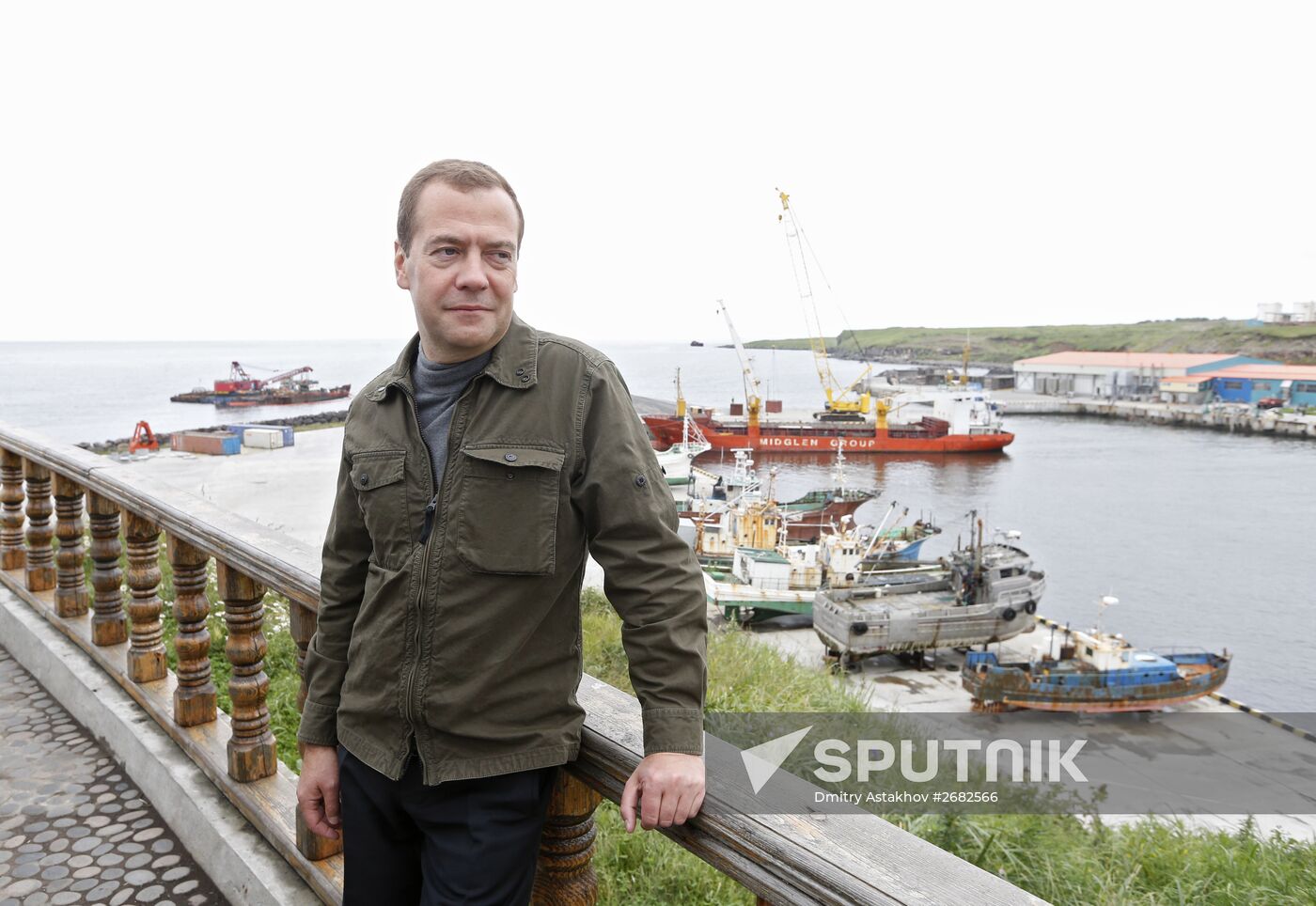 Prime Minister Medvedev visits Far Eastern Federal District. Kuril Islands