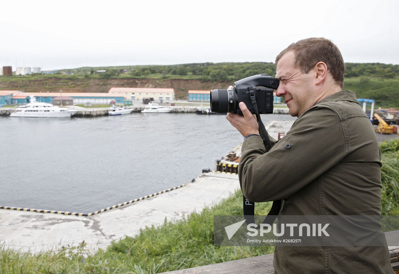 Prime Minister Medvedev visits Far Eastern Federal District. Kuril Islands