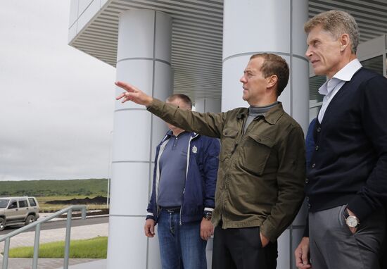 Prime Minister Medvedev visits Far Eastern Federal District. Kuril Islands