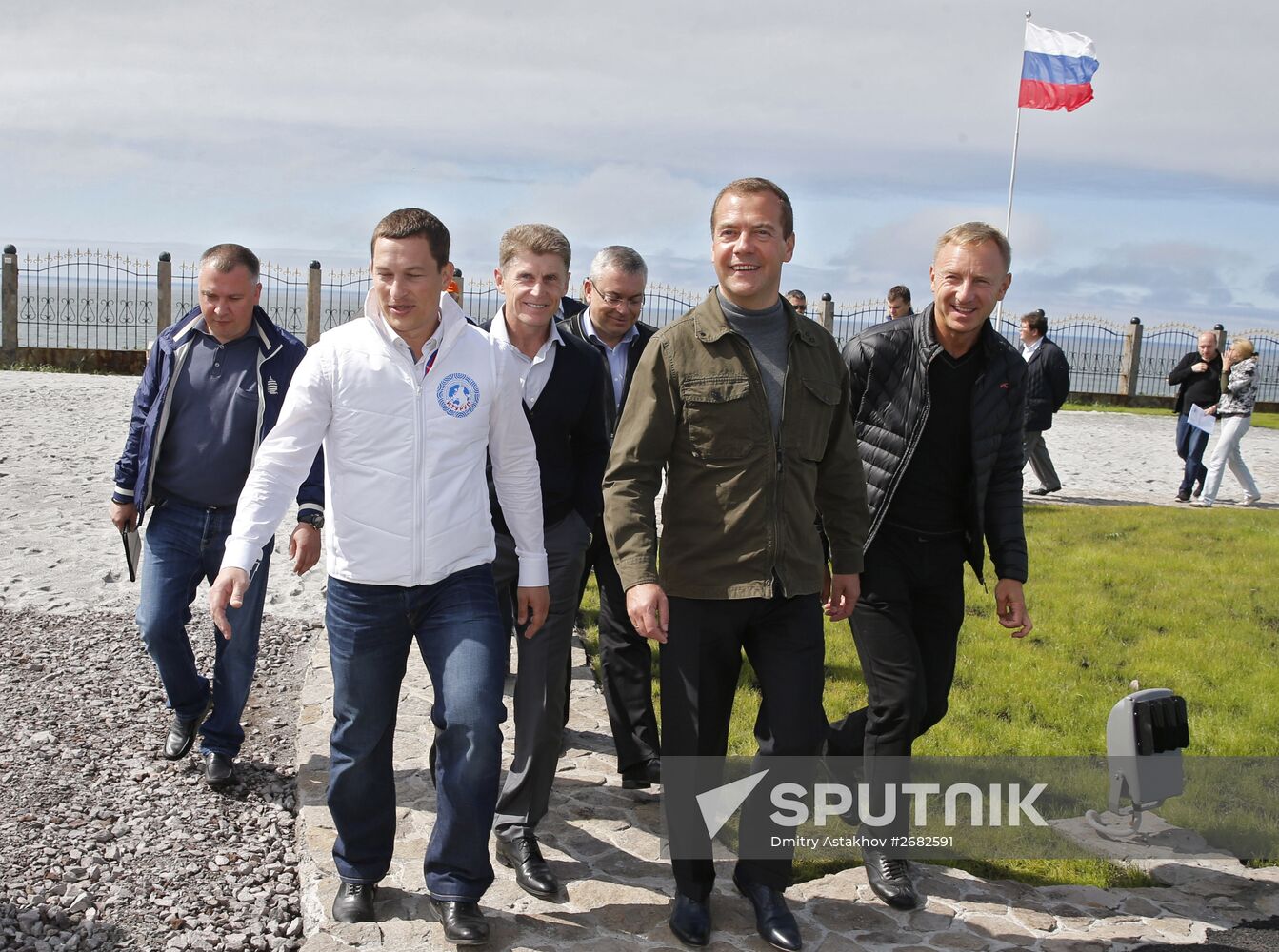 Prime Minister Medvedev visits Far Eastern Federal District. Kuril Islands