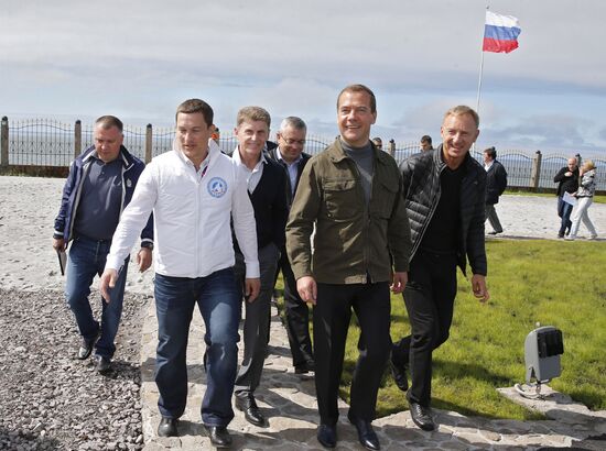 Prime Minister Medvedev visits Far Eastern Federal District. Kuril Islands