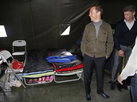 Prime Minister Medvedev visits Far Eastern Federal District. Kuril Islands