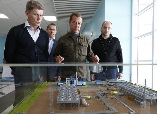 Prime Minister Medvedev visits Far Eastern Federal District. Kuril Islands