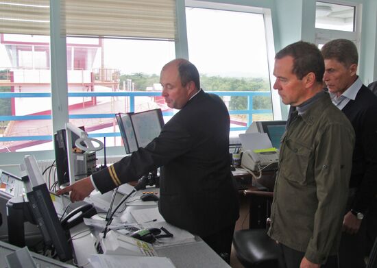 Prime Minister Medvedev visits Far Eastern Federal District. Kuril Islands