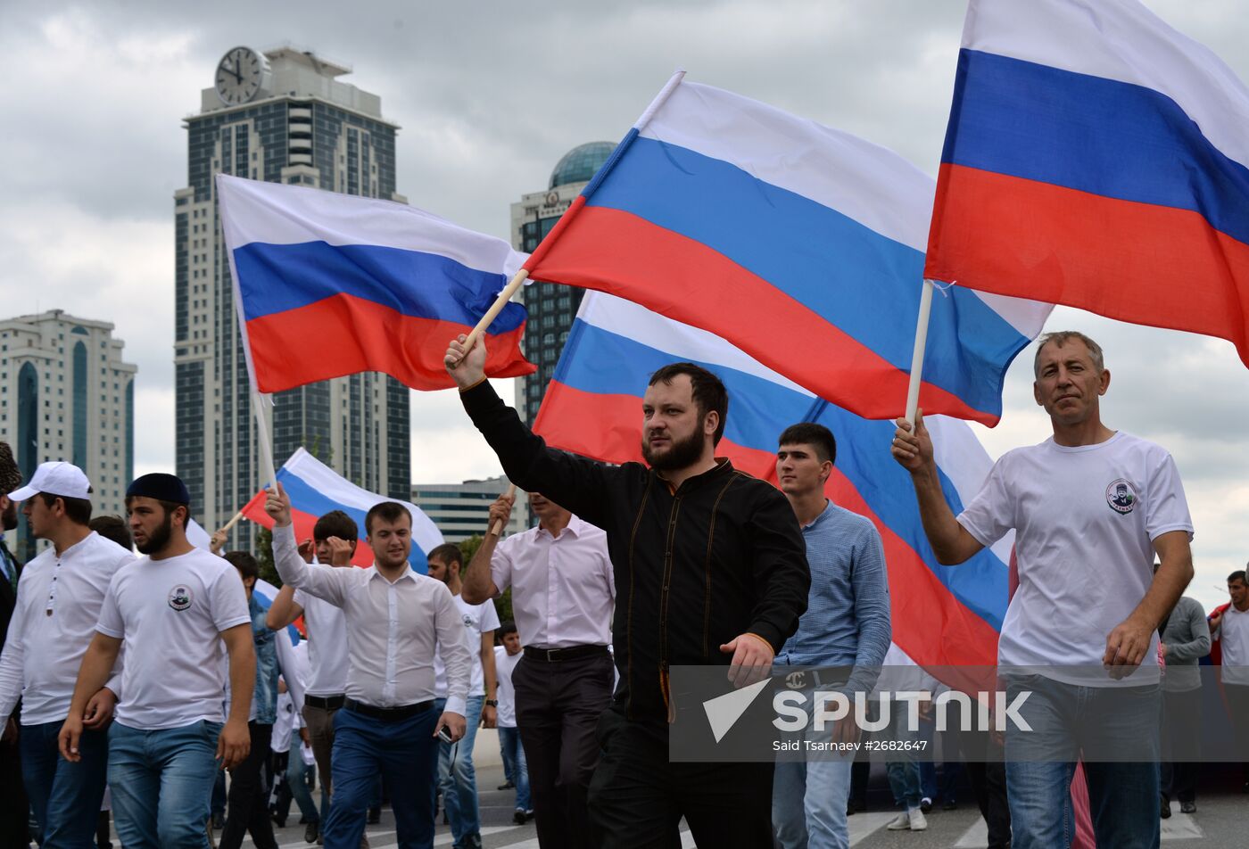 National Flag Day celebrations across Russia