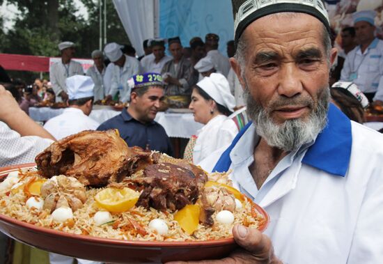 Oshi Palav contest in Tajikistan