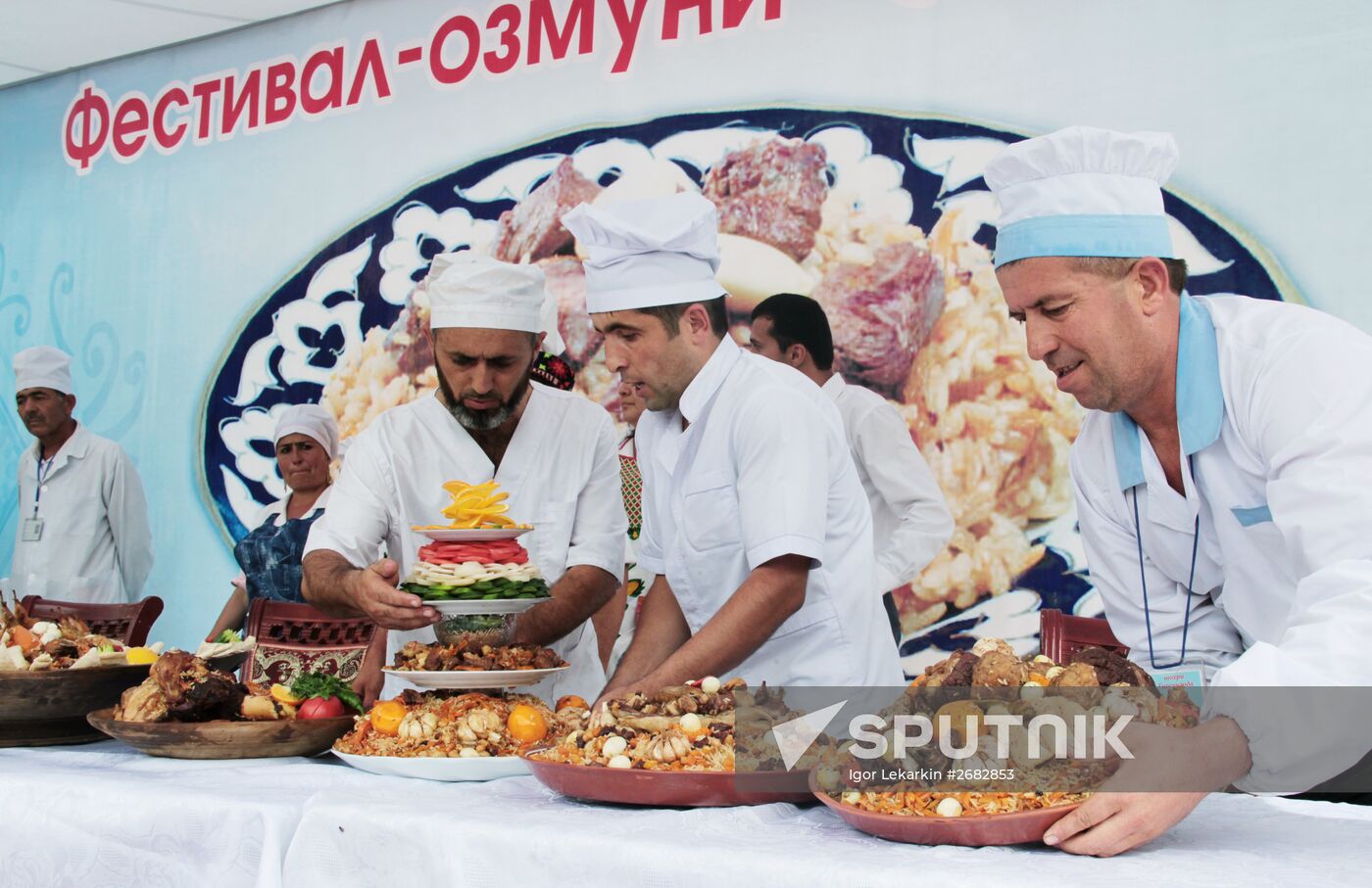Oshi Palav contest in Tajikistan