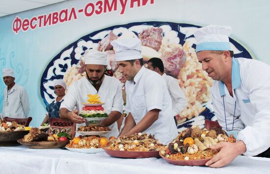 Oshi Palav contest in Tajikistan