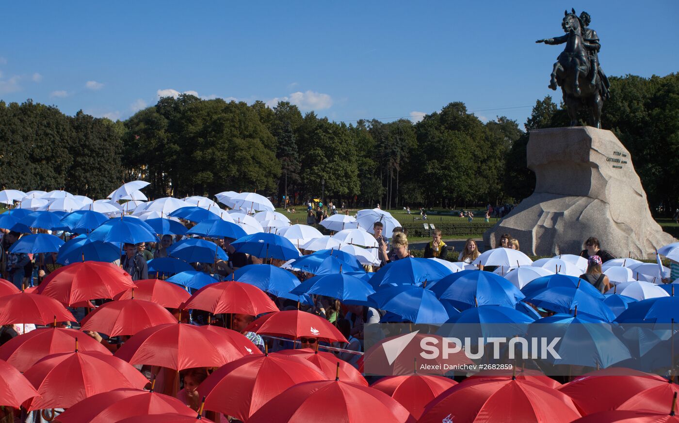 National Flag Day celebrations across Russia