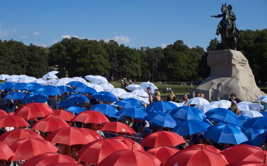 National Flag Day celebrations across Russia